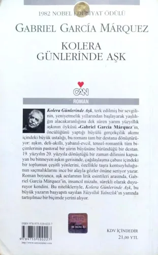 Kolera Günlerinde Aşk Gabriel Garcia Marquez Can Klasik
