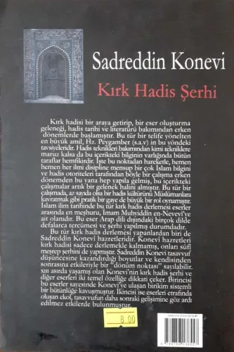 Kırk Hadis Şerhi Sadreddin Konevi Gelenek