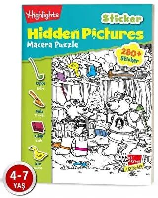 Sticker Hidden Pictures Doğa Puzzle (Tek Kitap)