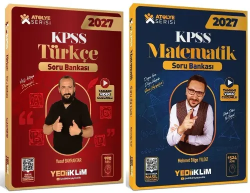 Yediiklim Yayınları 2027 KPSS Matematik ve Türkçe Atölye Soru Bankası 