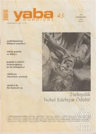 Yaba Edebiyat Dergisi Sayı: 43 Kolektif Yaba Yayınları Satın Al - ekin
