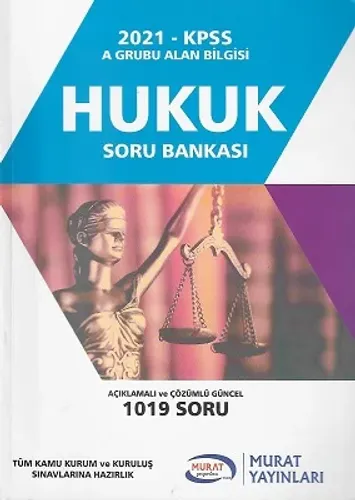 KPSS A Grubu Hukuku Soru Bankası 2021 Alan Bilgisi Murat Yayınları