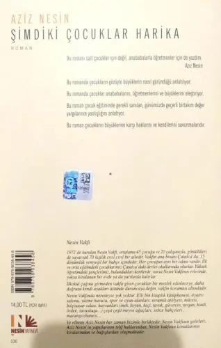 Şimdiki Çocuklar Harika Aziz Nesin Nesin Yayınevi