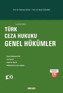 Türk Ceza Hukuku Genel Hükümler