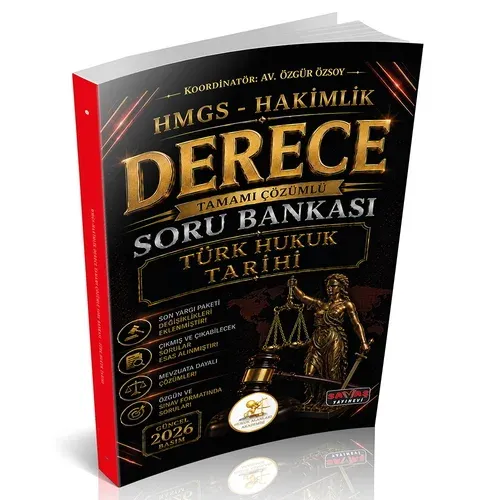 HUKAL HMGS-Hakimlik Derece Türk Hukuk Tarihi Soru Bankası