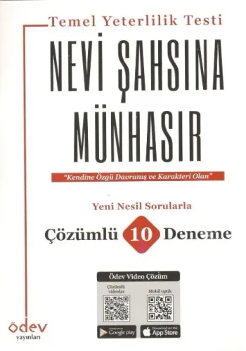 Ödev TYT Nevi Şahsına Münhasır Çözümlü 10 Deneme