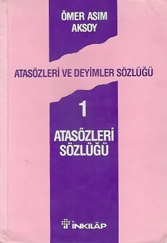 Atasözleri ve Deyimler Sözlüğü 1-2 Cilt Takım Bir Arada