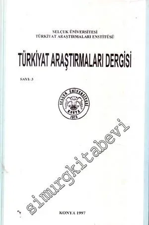 Türkiyat Araştırmaları Dergisi  -  Sayı: 3    Yıl: 3   1997