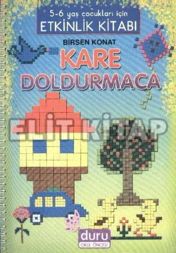 Kare Doldurmaca 5 6 Yaş Çocukları İçin Etkinlik