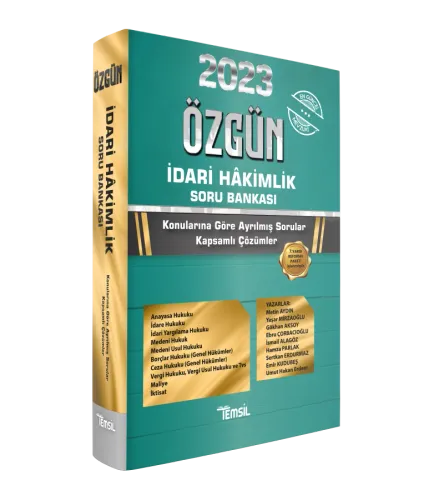 ÖZGÜN İdari Hakimlik Soru Bankası