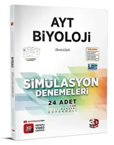 3D Yayınları AYT Biyoloji Simülasyon 24 Deneme