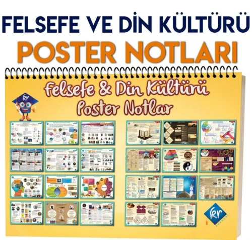 KR Akademi Yayınları Felsefe ve Din Kültürü Poster Notlar KR Akademi Yayınları Felsefe ve Din Kültürü Poster Notlar