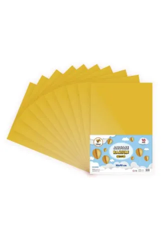LİNO 50x70 METALİK AYNALI FON KARTONU - ALTIN