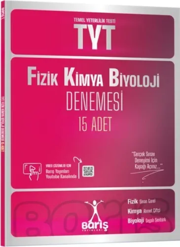 Barış Yayınları TYT Fizik Kimya Biyoloji Denemesi 15 Adet