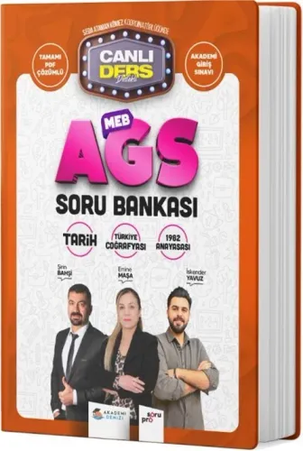 Akademi Denizi MEB AGS Tarih Coğrafya Anayasa Soru Bankası