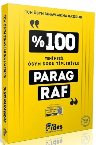 Fides Yayınları % 100 ÖSYM Soru Tipleriyle Paragraf