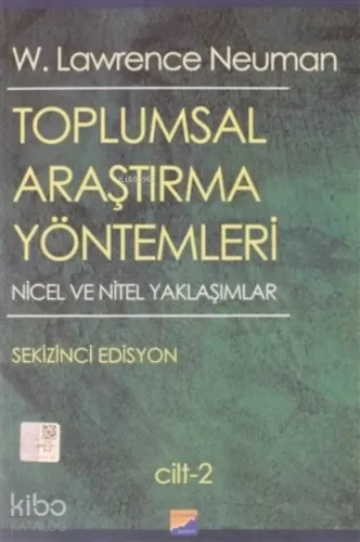 Toplumsal Araştırma Yöntemleri 2. Cilt