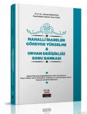 Mahalli İdareler Görevde Yükselme Ve Unvan Değişikliği Soru Bankası