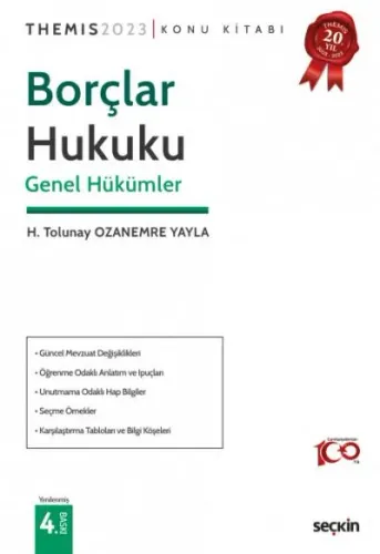 Borçlar Hukuku Genel Hükümler Konu Kitabı