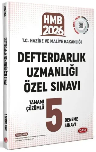 Data Yayınları 2026 Defterdarlık Uzmanlığı Özel Sınavı Tamamı Çözümlü 5 Deneme Sınavı