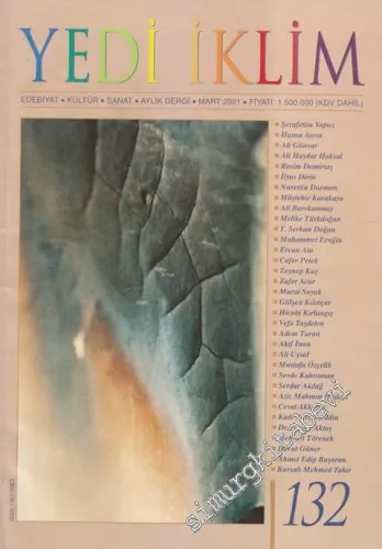 Yedi İklim: Edebiyat, Kültür, Sanat Aylık Dergisi  - 132      Mart