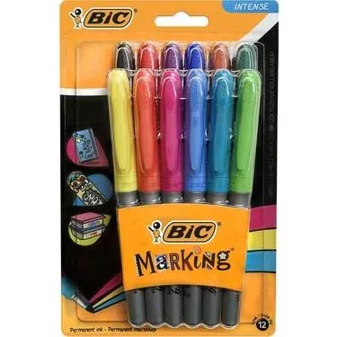 BİC MARKING COLOR PERMANET MARKER 12Lİ