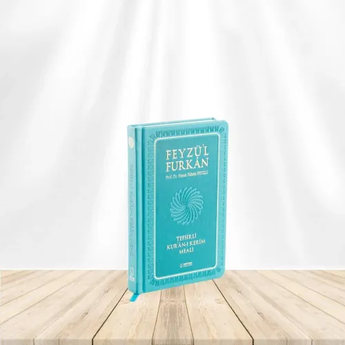 Feyzü'l Furkan Tefsirli Kuran-ı Kerim Meali Metinsiz (Cep Boy Ciltli) Turkuaz