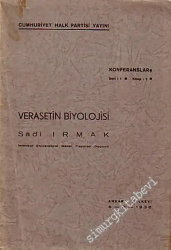 Verasetin Biyolojisi -        1938