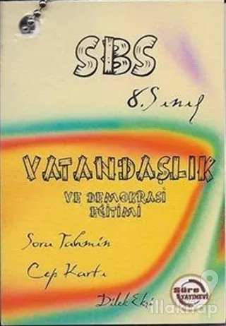 SBS 8. Sınıf Vatandaşlık ve Demokrasi Eğitimi - Soru Tahmin Cep Kartı
