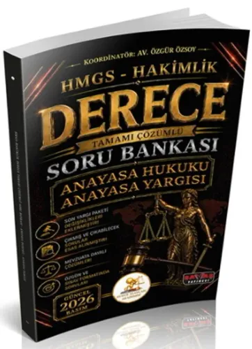 Savaş Yayınları 2026 HUKAL HMGS-Hakimlik Derece Anayasa Hukuku Anayasa