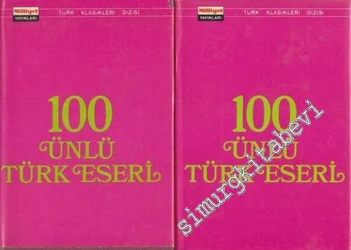 100 Ünlü Türk Eseri 2 Cilt TAKIM -        1974