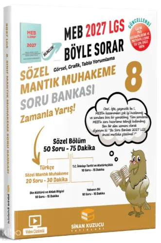 Sinan Kuzucu 8. Sınıf Sözel Mantık Muhakeme Soru Bankası 2027