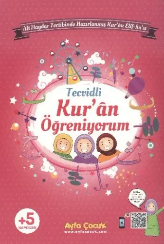 Kur'an Öğreniyorum (Ayfa-161P, Orta Boy, Pembe, Tecvidli); Çocuk Elif-