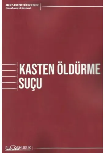 Kasten Öldürme Suçu