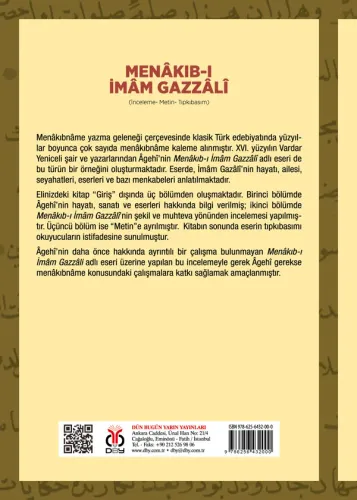Menâkıb-ı İmâm Gazzâlî Âgehî Menâkıb-ı İmâm Gazzâlî Âgehî