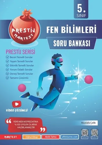 Nartest Yayınları 5. Sınıf Prestij Fen Bilimleri Soru Bankası