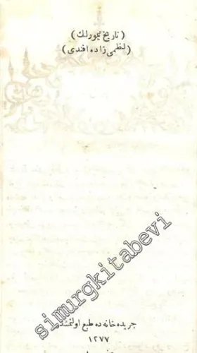 OSMANLICA: Tarih-i Timurlenk -