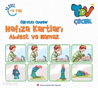 Öğretici Oyunlar Hafıza Kartları - Abdest Ve Namaz 42 Kart