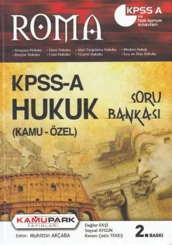 Roma KPSS-A Hukuk ( Kamu - Özel ) Soru Bankası