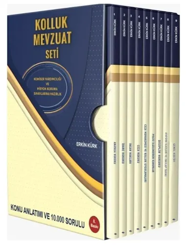 Erkin Kürk Komiser Yardımcılığı Misyon Koruma Kolluk Mevzuatı Set