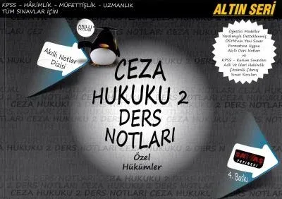 Ceza Hukuku 2 Ders Notları