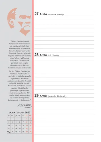 Atatürk ve Hukuk Ajandası 2022 - Mor Aristo Yayınevi Hakan Tokbaş Atatürk ve Hukuk Ajandası 2022 - Mor Aristo Yayınevi Hakan Tokbaş