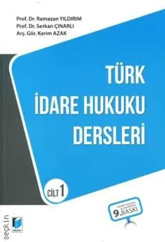 Türk İdare Hukuku Dersleri – Cilt 1