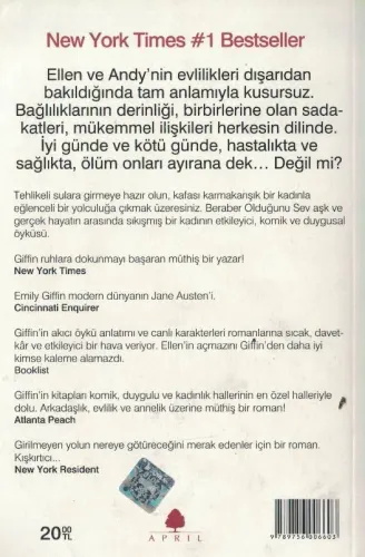 Beraber Olduğunu Sev Emily Giffin April Yayınları