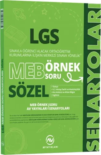 Av Yayınları 8. Sınıf LGS MEB Sözel Örnek Soru Senaryoları