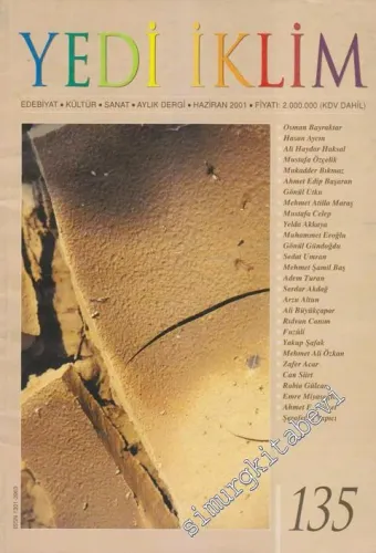 Yedi İklim: Edebiyat, Kültür, Sanat Aylık Dergisi  - 135      Haziran