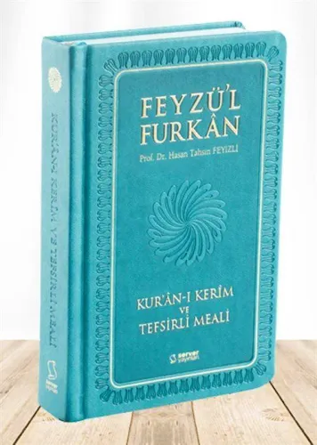 Feyzü'l Furkan Kuran-ı Kerim ve Tefsirli Meali (Cep Boy Ciltli) Turkuaz