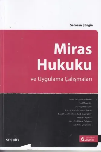 Miras Hukuku Ve Uygulama Çalışmaları