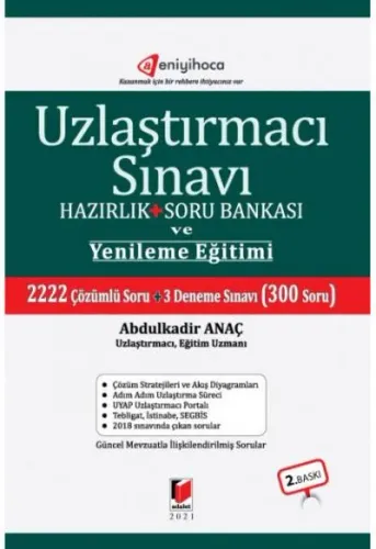 Uzlaştırmacı Sınavı ve Yenileme Eğitimi Hazırlık Soru Bankası