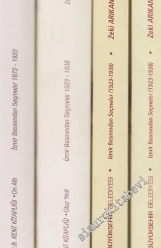 İzmir Basınından Seçmeler: 1872 - 1922, 1923 - 1938 4 Cilt TAKIM